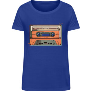 Retro Kassette auf T-Shirt - Damen Organic Shirt-668