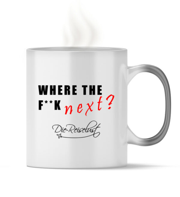 Emailletasse "Where the fuck next?" - Magic - Tasse-16