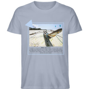 Sansibar - Reiseshirt mit einem Boot - Herren Premium Organic Shirt-7164