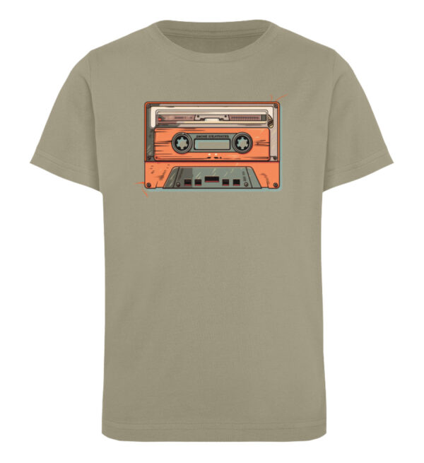 Retro Kassette auf T-Shirt - Kinder Organic T-Shirt-651