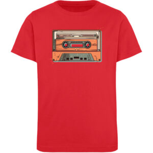 Retro Kassette auf T-Shirt - Kinder Organic T-Shirt-6882