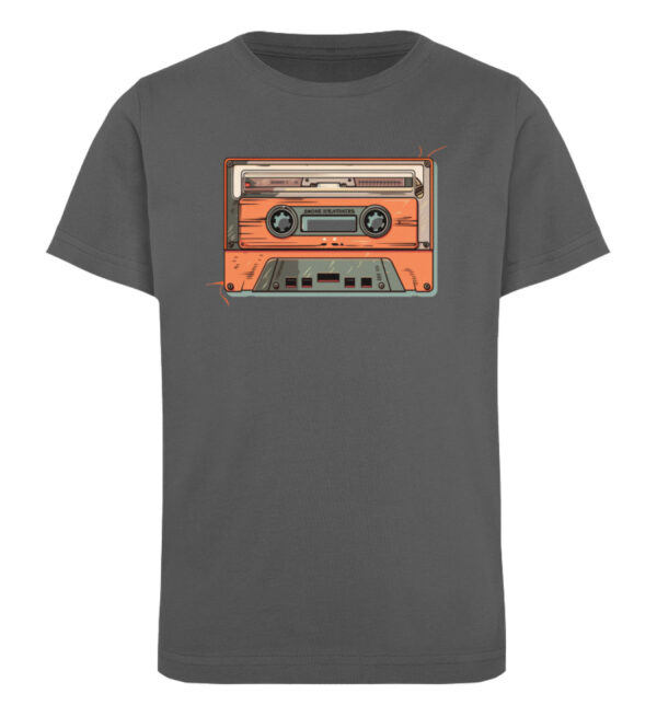 Retro Kassette auf T-Shirt - Kinder Organic T-Shirt-6896