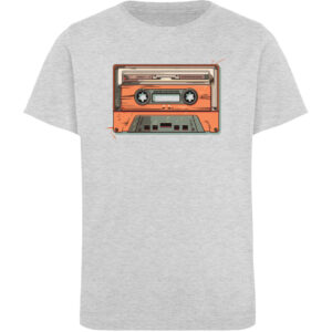 Retro Kassette auf T-Shirt - Kinder Organic T-Shirt-6892