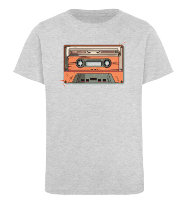 Retro Kassette auf T-Shirt - Kinder Organic T-Shirt-6892