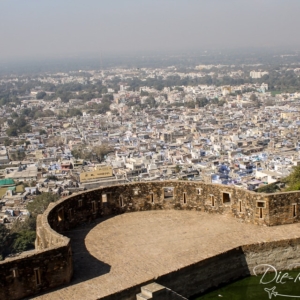 Herrlicher Ausblick über die Stadt Chittorgarh Ausblick von der Festung auf die Stadt Chittorgarh