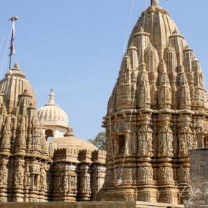 Toll verzierter Tempel in der Festung von Chittorgarh Verzierter Tempel in Chittorgarh