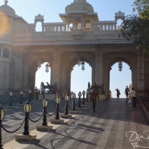 City-Palace in Udaipur Aufgang Eingangstor City-Palace in Udaipur