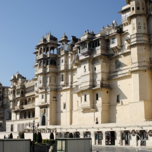 Die Außenansicht des City-Palace in Udaipur Fassade des City-Palace
