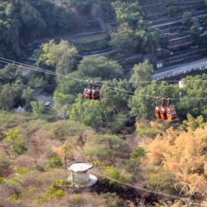 Seilbahn in Udaipur von oben Seilbahn in Udaipur von oben