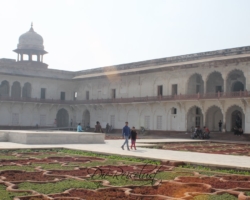 Der Innenhof des Roten Forts Innenhof des Roten Forts