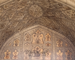 Innere Verzierungen im Roten Fort in Agra Verzierungen im Roten Fort in Agra