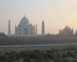 Taj Mahal beim Sonnenuntergang Das Taj Mahal beim Sonnenuntergang