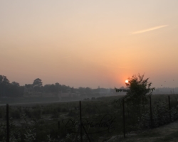 Ein Sonnenuntergang in Agra Sonnenuntergang in Agra