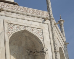 Verziertes Taj Mahal Außenfassade des Taj Mahals