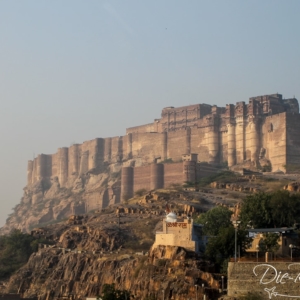 Meherangarh Festung von unten