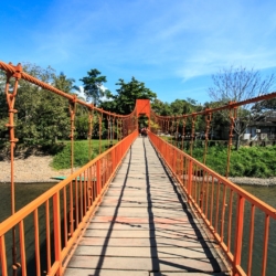 Die zerstörte Brücke in Vang Vieng
