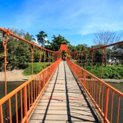 Die zerstörte Brücke in Vang Vieng