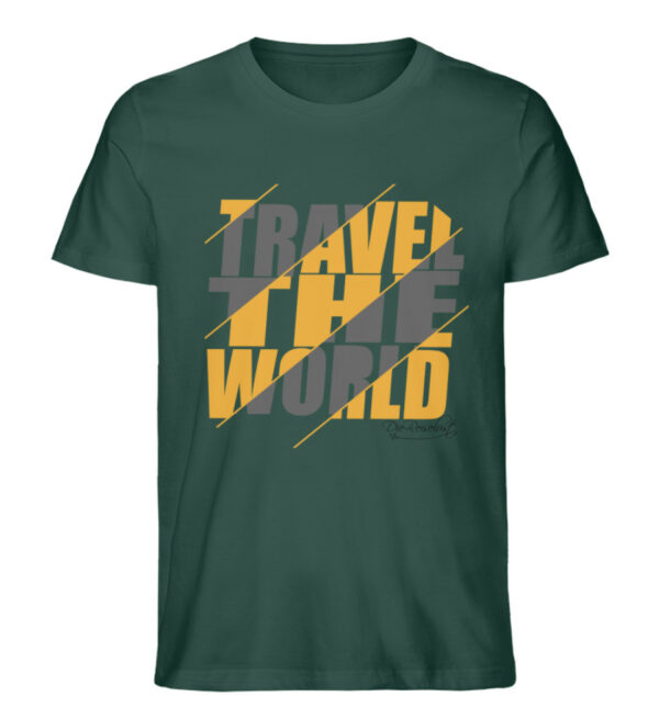 Travel the World T-Shirt - Herren Premium Organic Shirt-7112