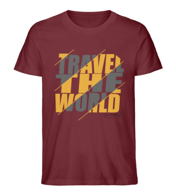 Travel the World T-Shirt - Herren Premium Organic Shirt-6883