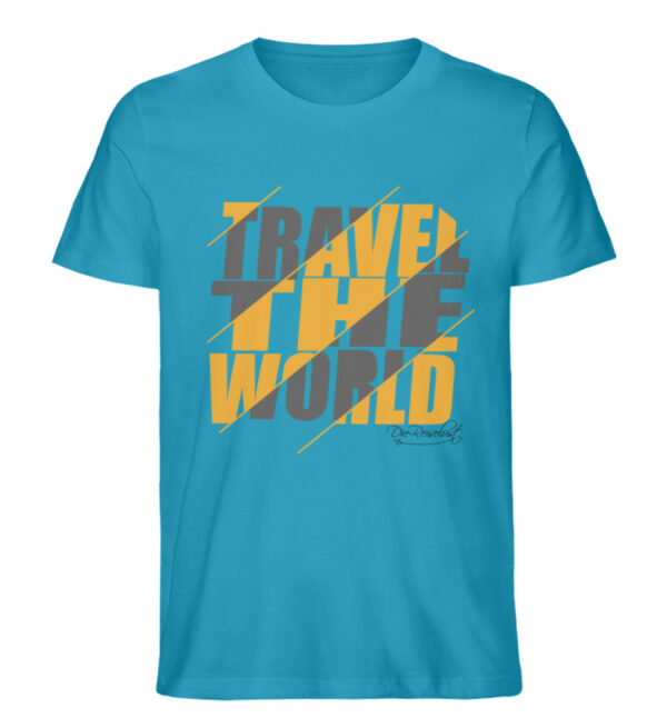 Travel the World T-Shirt - Herren Premium Organic Shirt-6885