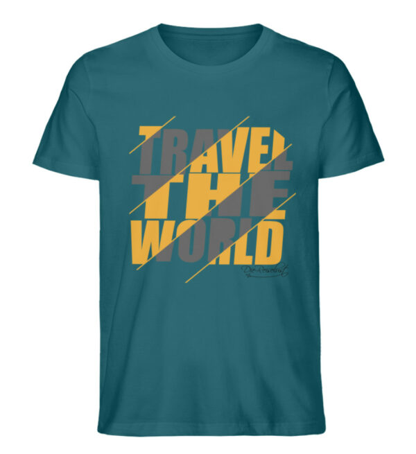 Travel the World T-Shirt - Herren Premium Organic Shirt-6889