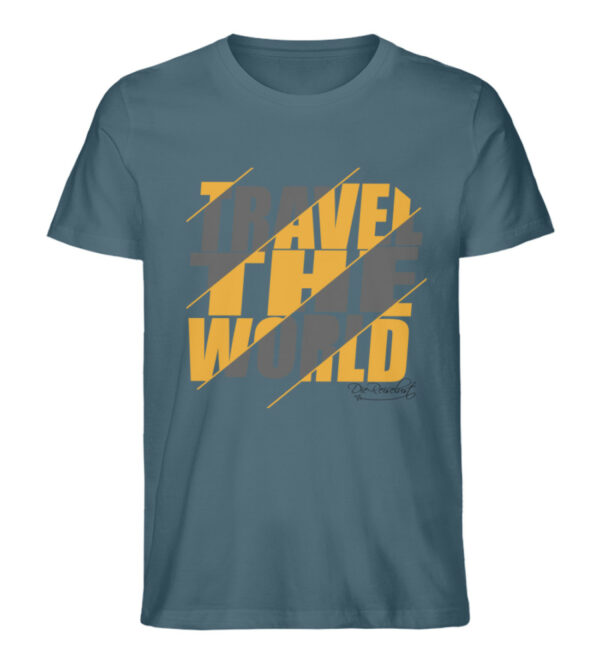 Travel the World T-Shirt - Herren Premium Organic Shirt-6895