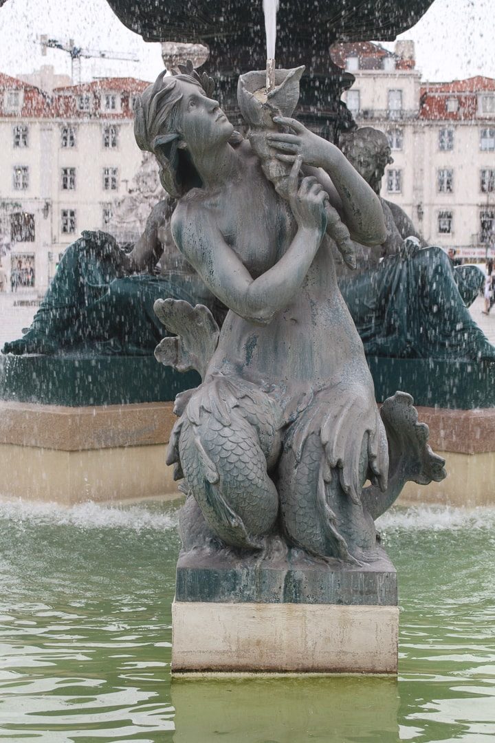 Brunnen am Platz Rossio 