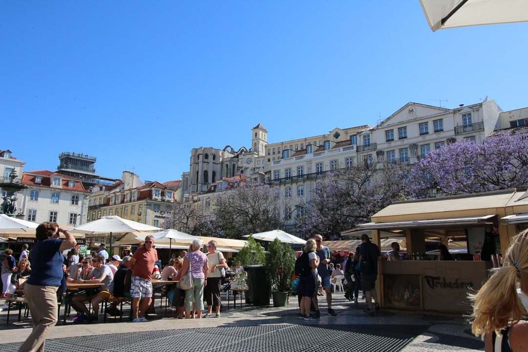 Rossio in Lissabon - Praça de Dom Pedro IV