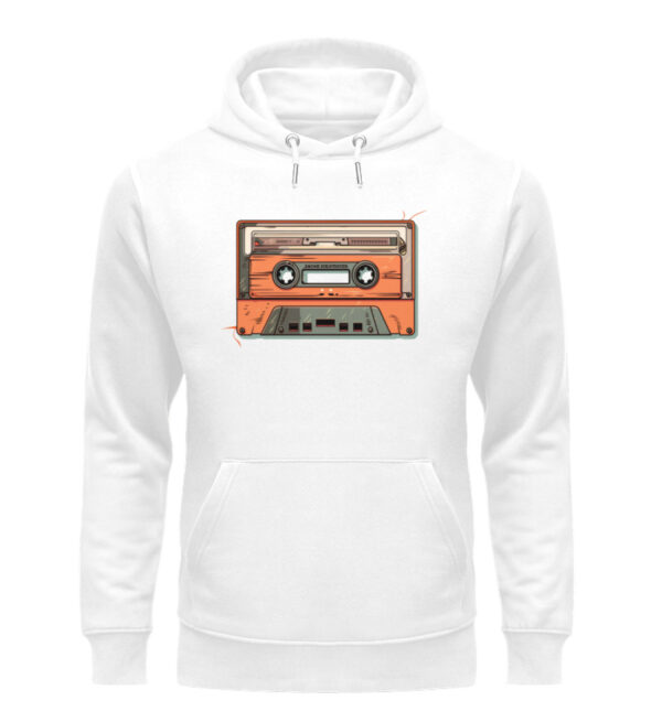 Retro Kassette auf T-Shirt - Unisex Organic Hoodie-3