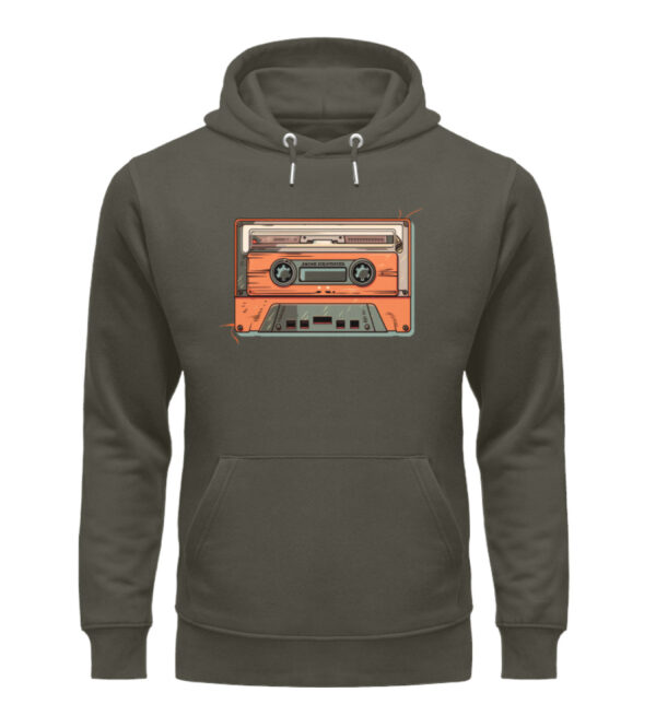 Retro Kassette auf T-Shirt - Unisex Organic Hoodie-7151