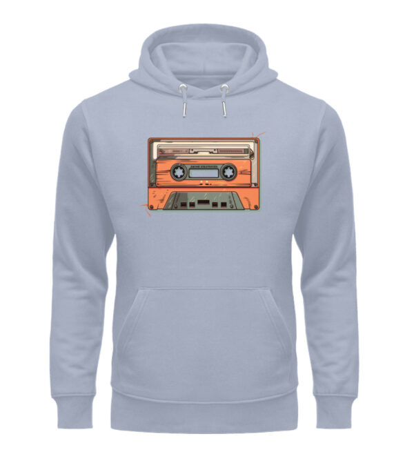 Retro Kassette auf T-Shirt - Unisex Organic Hoodie-7164