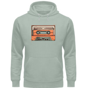 Retro Kassette auf T-Shirt - Unisex Organic Hoodie-7216