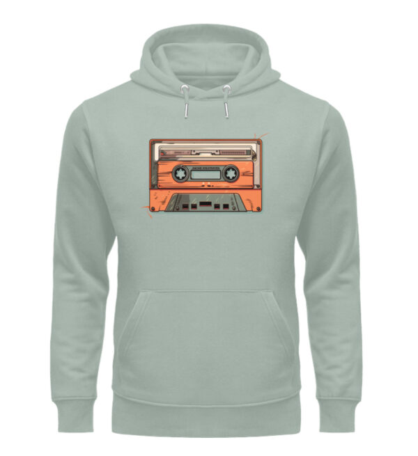 Retro Kassette auf T-Shirt - Unisex Organic Hoodie-7216