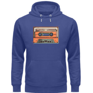 Retro Kassette auf T-Shirt - Unisex Organic Hoodie-7217