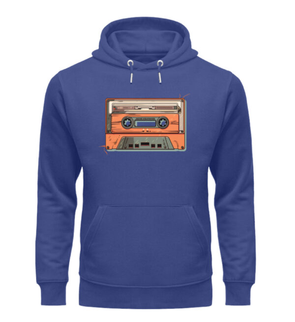 Retro Kassette auf T-Shirt - Unisex Organic Hoodie-7217