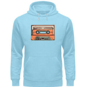 Retro Kassette auf T-Shirt - Unisex Organic Hoodie-674