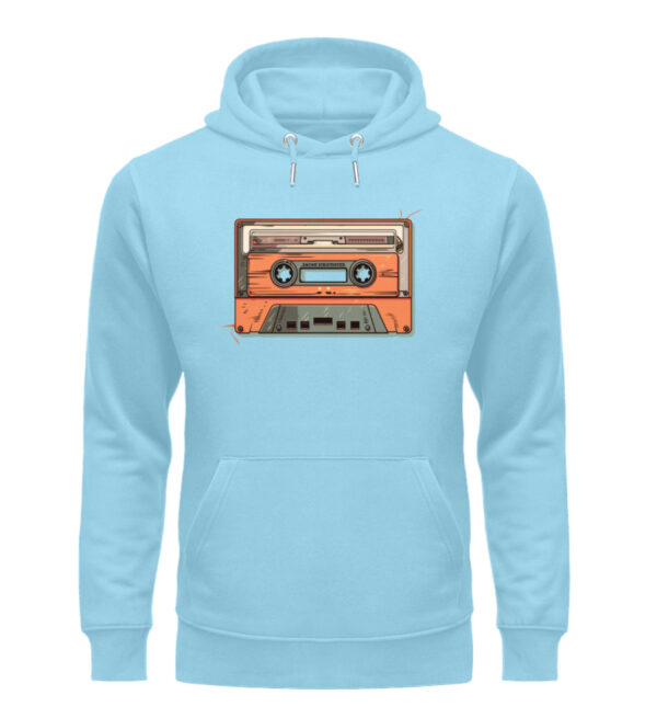 Retro Kassette auf T-Shirt - Unisex Organic Hoodie-674