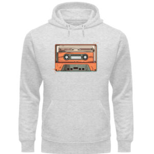 Retro Kassette auf T-Shirt - Unisex Organic Hoodie-6892