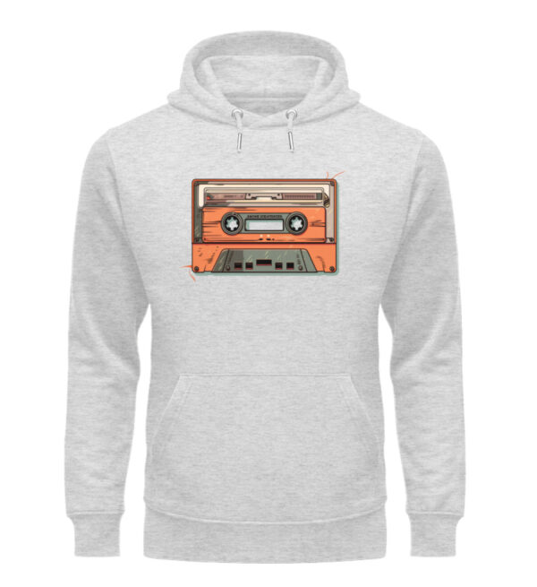 Retro Kassette auf T-Shirt - Unisex Organic Hoodie-6892