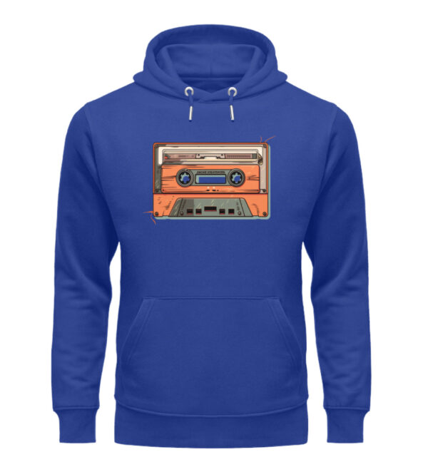 Retro Kassette auf T-Shirt - Unisex Organic Hoodie-668