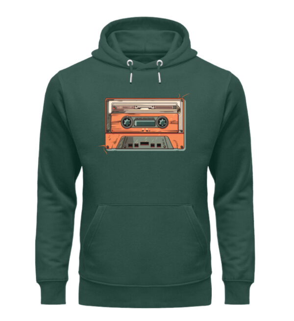 Retro Kassette auf T-Shirt - Unisex Organic Hoodie-7112