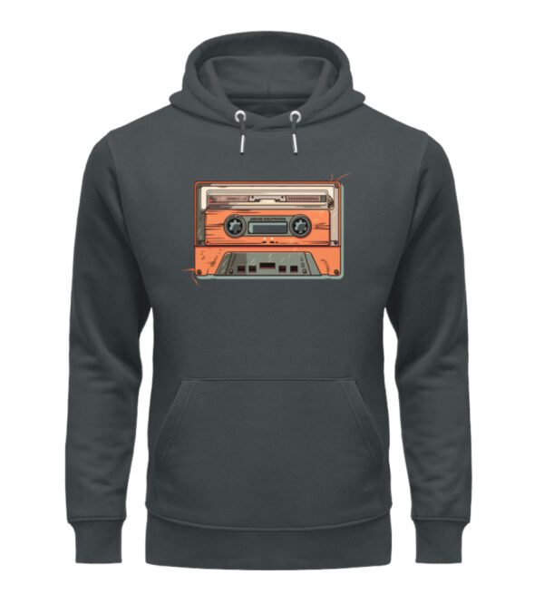 Retro Kassette auf T-Shirt - Unisex Organic Hoodie-7147