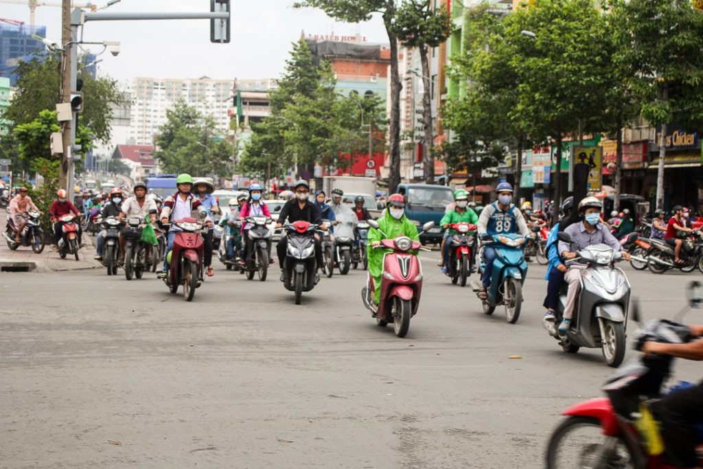 Rollerverkehr in Saigon 